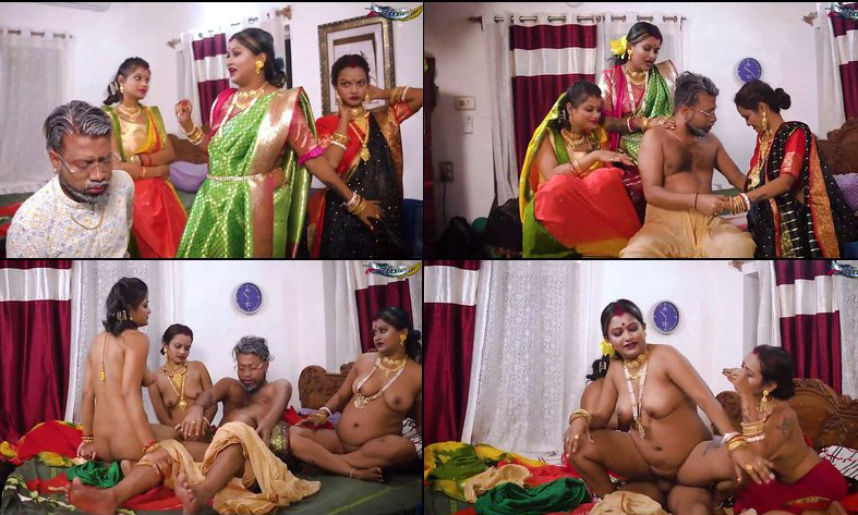 Tharki Burha Nikala Suhagraat Manana With His Three New Naveli Wives Hailey Rose Porn Boba Bitch Porn